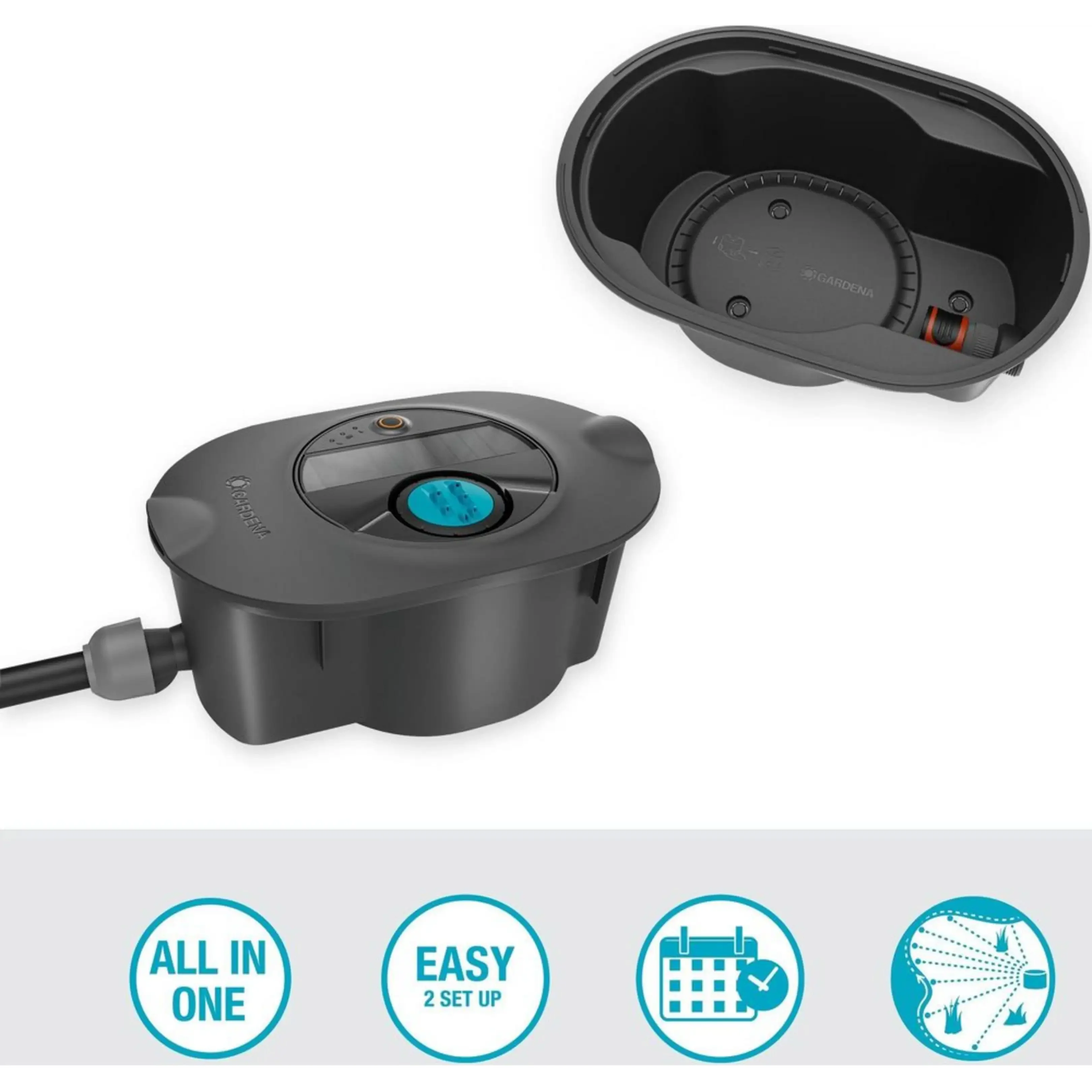GARDENA AquaPrecise Smart Bewässerungssystem Versenkregner Garten