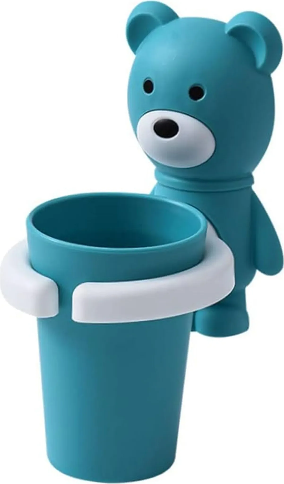 Kinder-Zahnbürstenhalter mit Becher – Wandmontage ohne Bohren