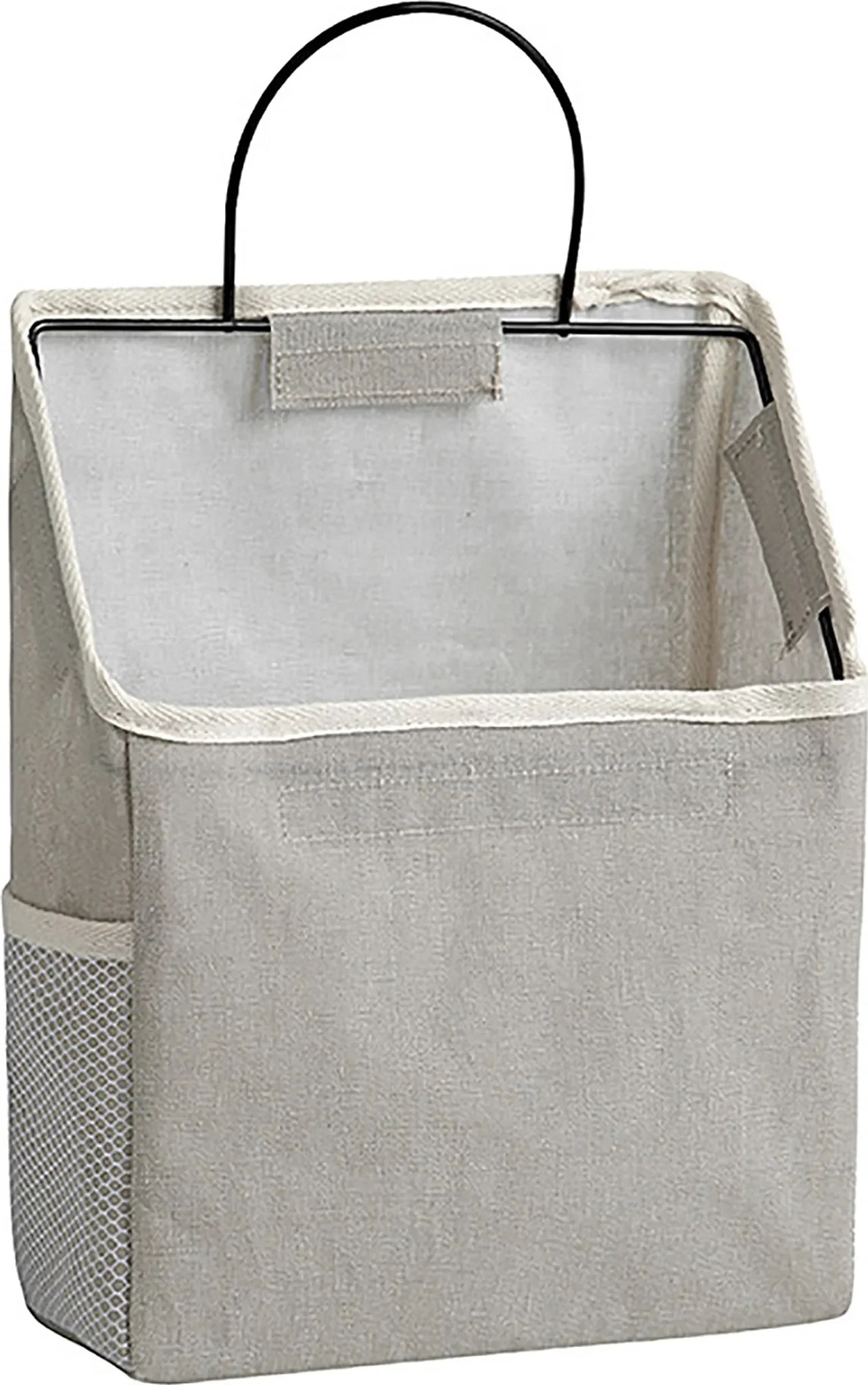 Stoff-Wandaufhänger – Beutel-Organizer über der Tür, grau