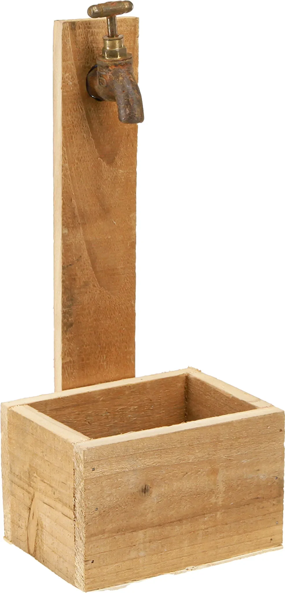 Pflanzkasten aus Holz im Vintage-Stil – Brunnen & Trog-Design