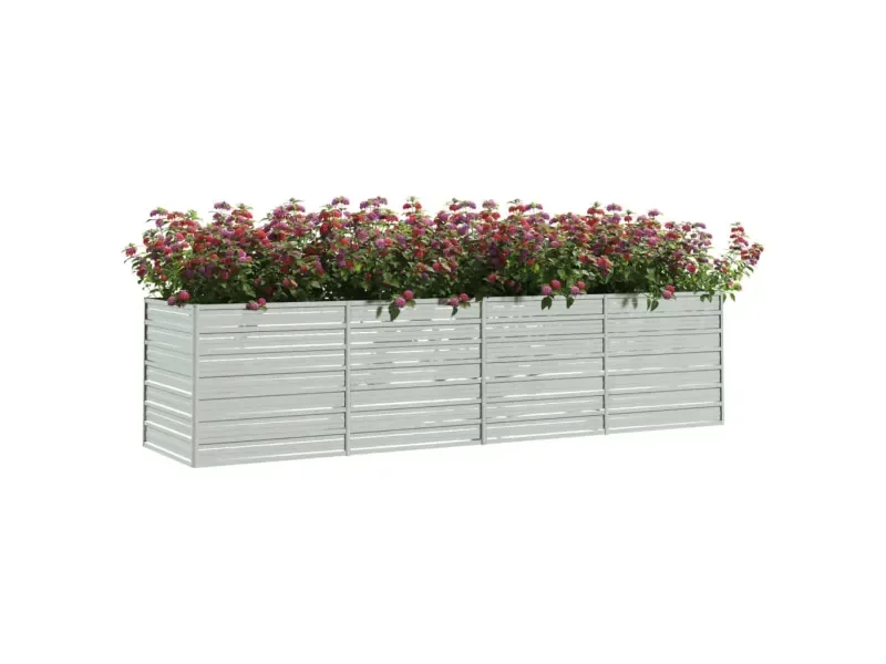 FURNICATO Garten Hochbeet 320 x 80 x 77 cm verzinkter Stahl rostfrei