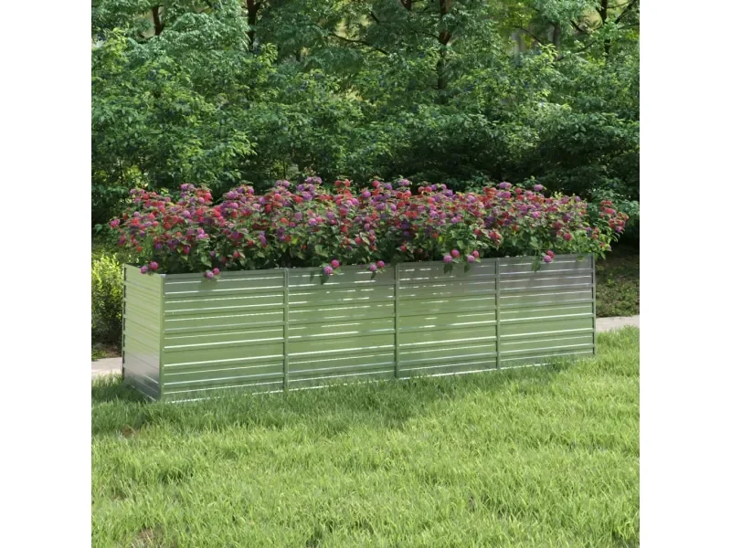 FURNICATO Garten Hochbeet 320 x 80 x 77 cm verzinkter Stahl rostfrei