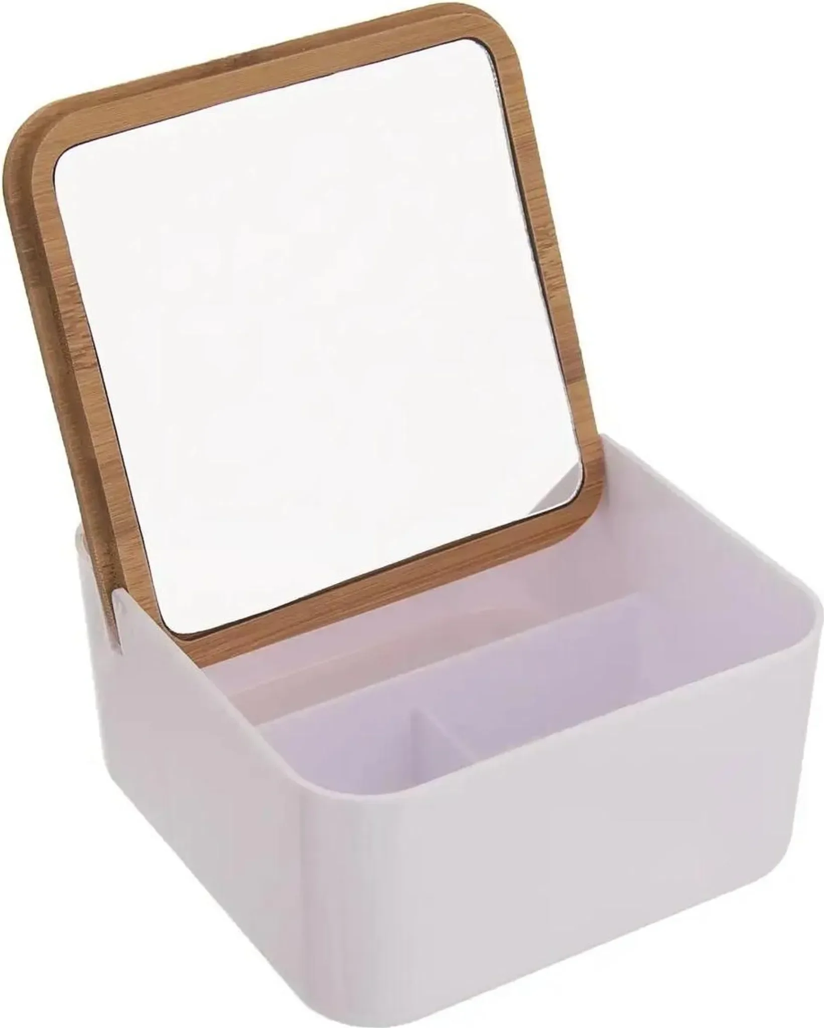 Kosmetikbox „Whitney“ mit Spiegel – Organizer mit 3 Fächern