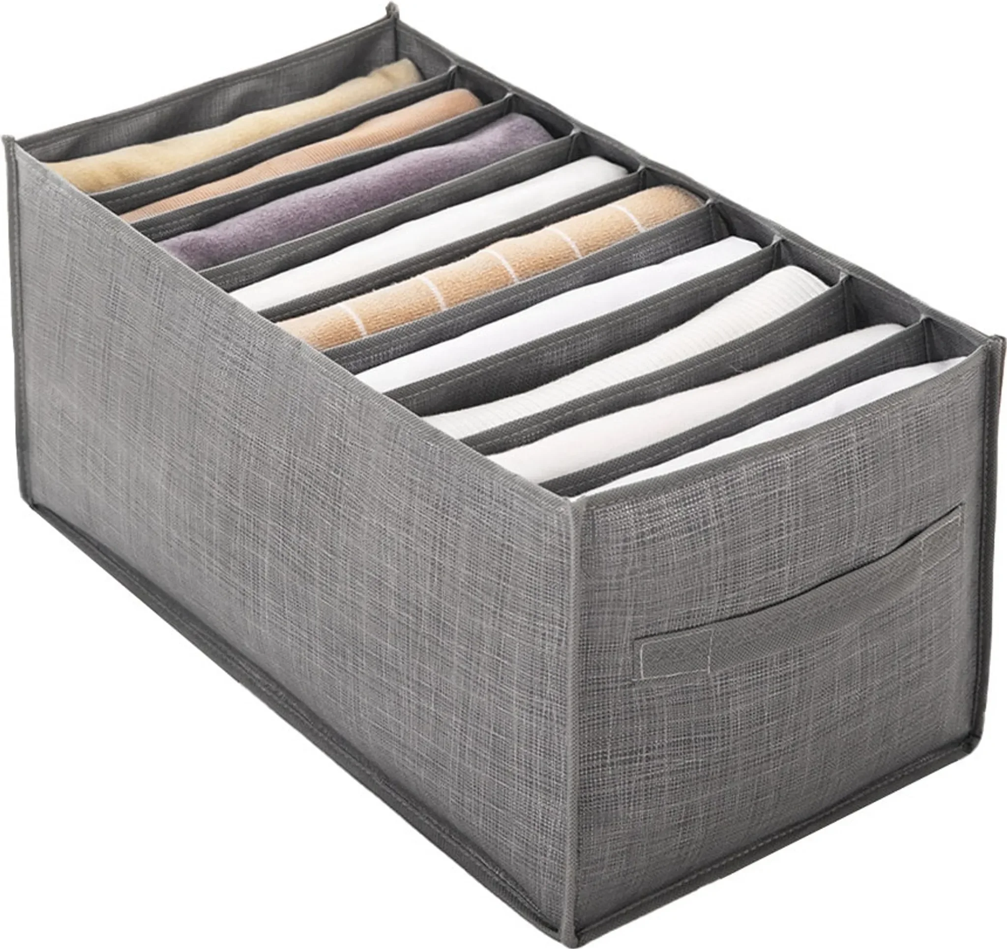 Stapelbarer Kleiderschrank-Organizer – 9 Fächer, dunkelgrau