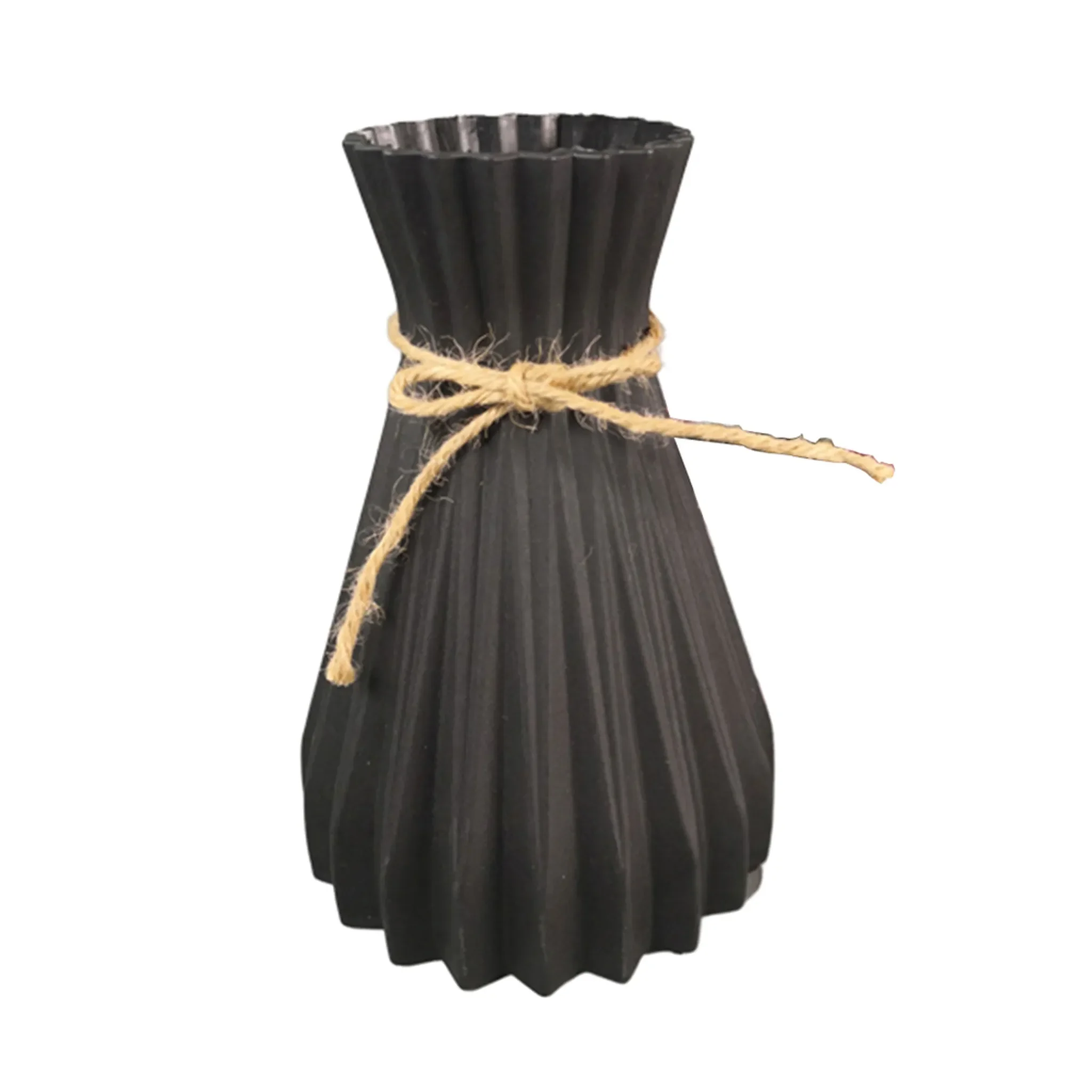 Kunststoffvase – Schwarz, 17 cm