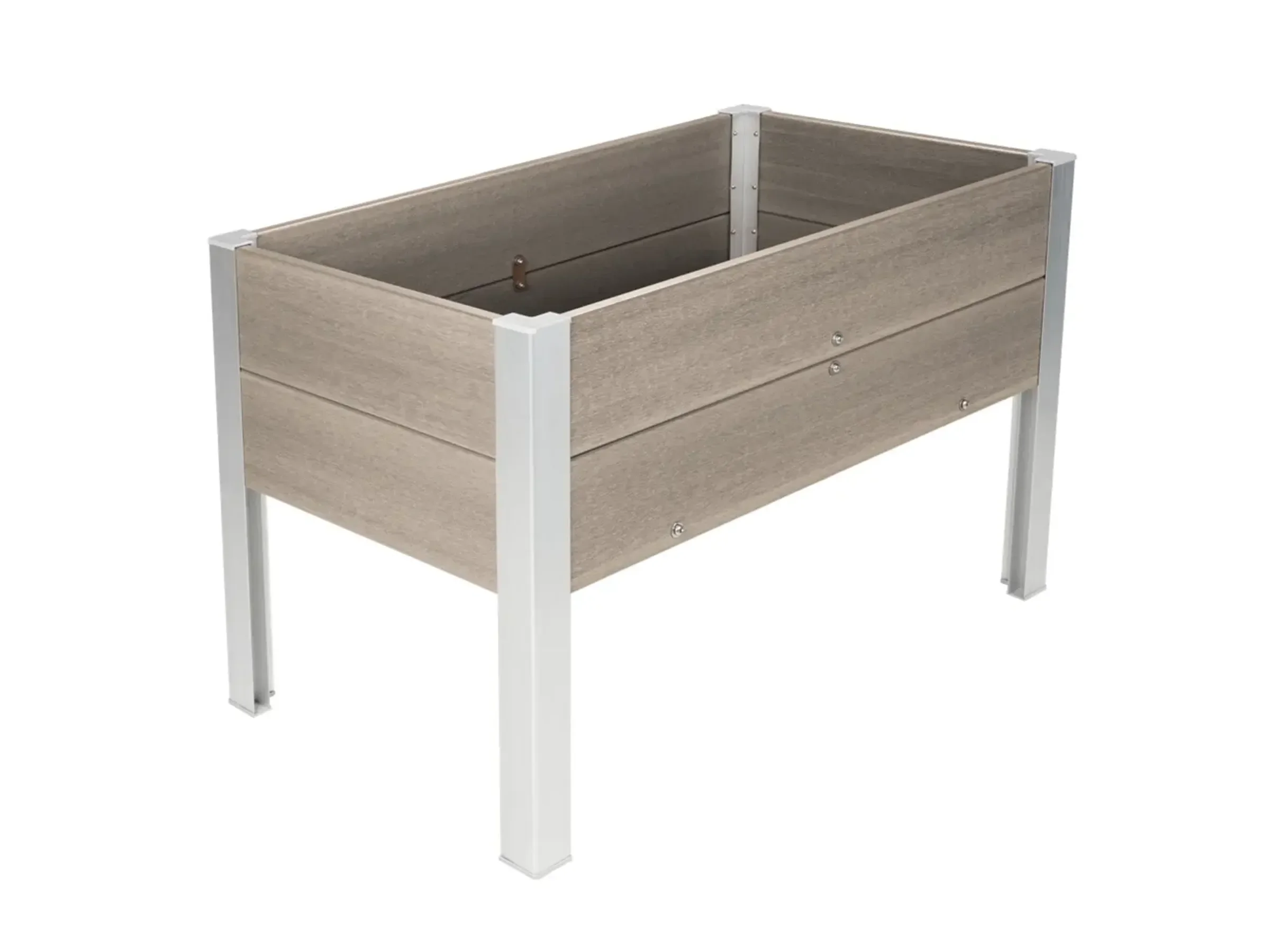 Dobar Hochbeet WPC silbergrau 91x50x60 cm wetterfest