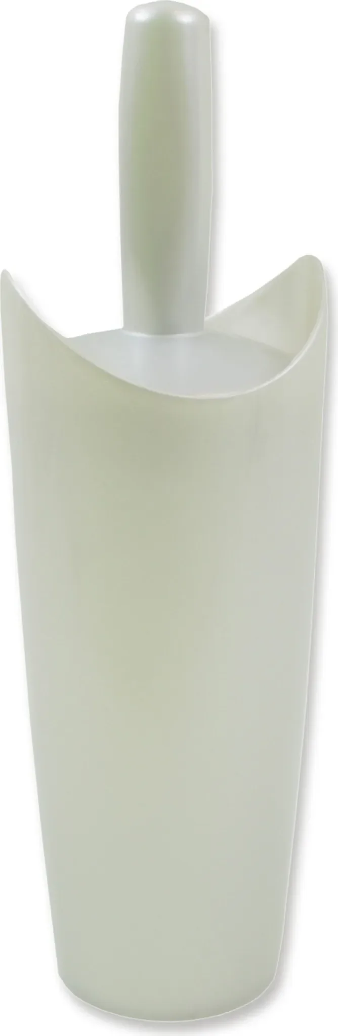 WC-Garnitur mit Klobürste – Weiß/Beige