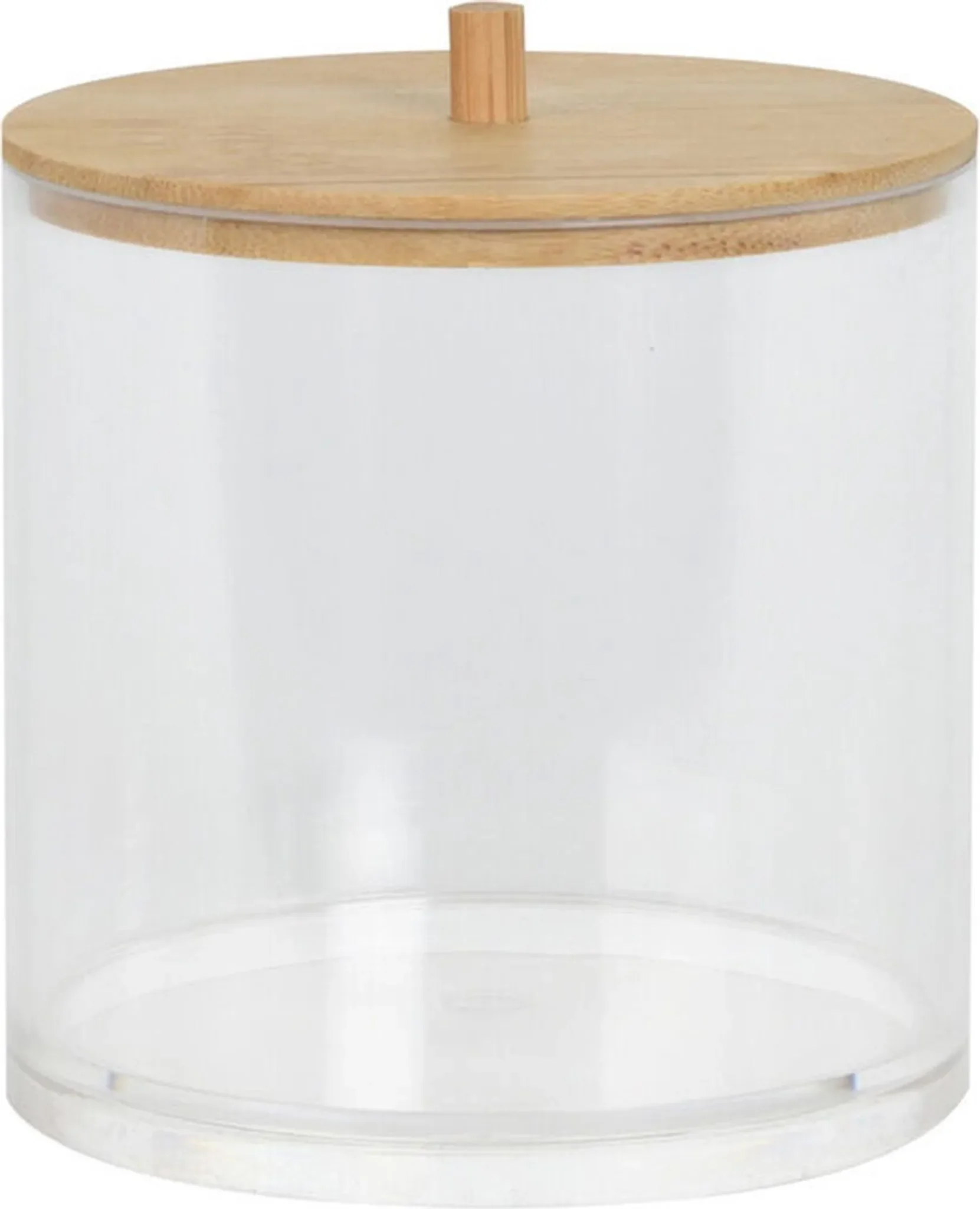 Aufbewahrungsbox für Make-up & Wattepads – mit Bambusdeckel