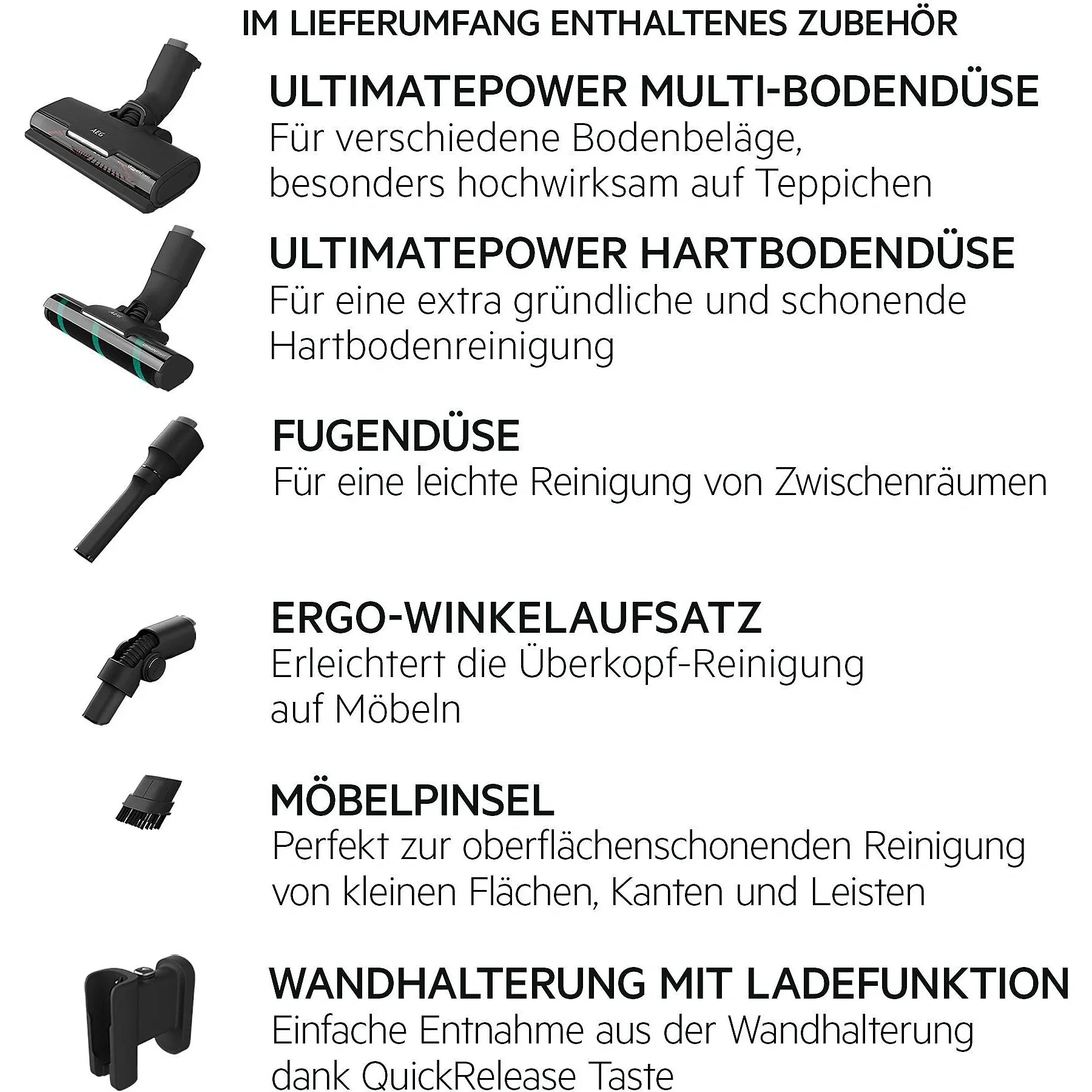 AEG ULTIMATE 7000 AP71U142MM kabelloser Stielsauger 300 W