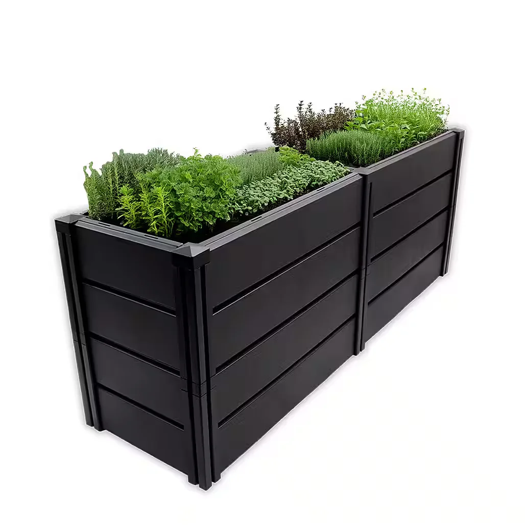 Demeter Hochbeet XL schmal Pflanzbeet für Garten