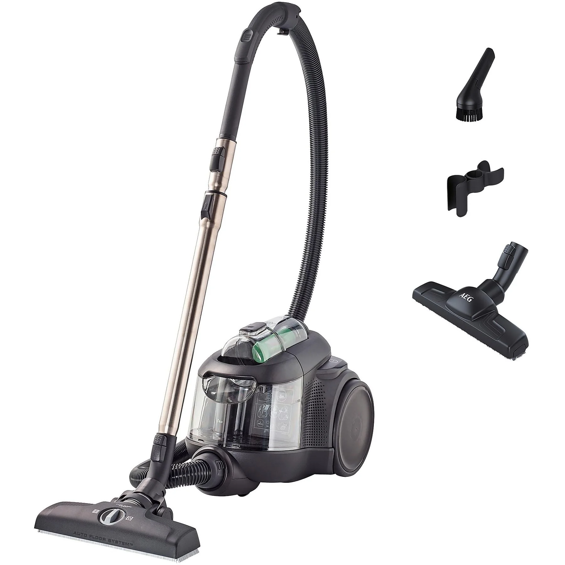 AEG AL 6 CI 2 ÖK Zylinder Staubsauger 550 Watt Black Recycled